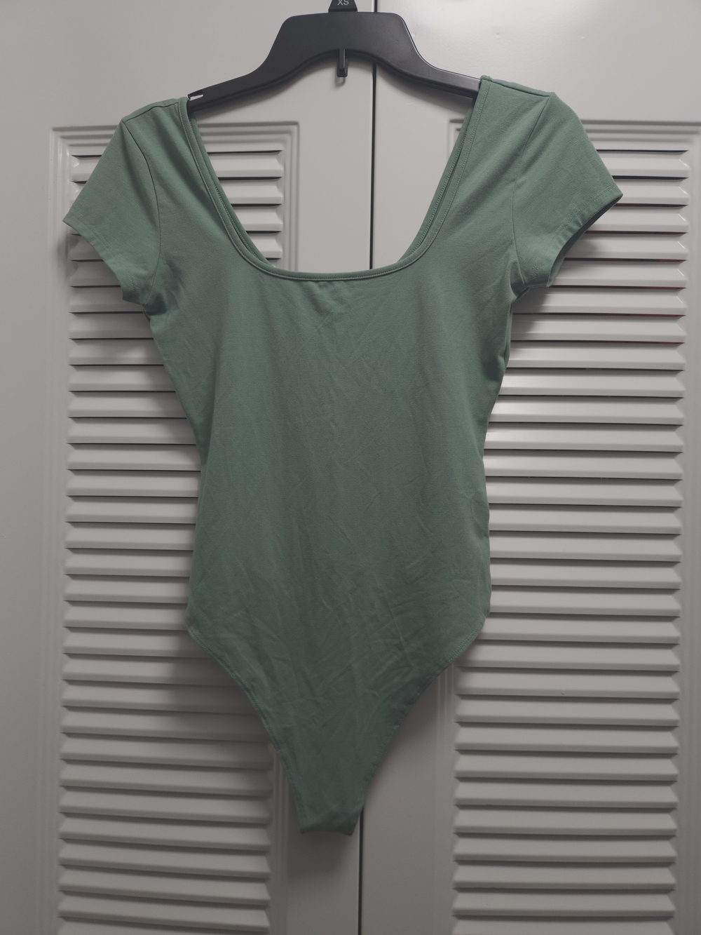 American Eagle Outfitters Sage Green Scoop Neck Bodysuit